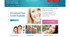 Desktop Screenshot of familydentalpractice.com