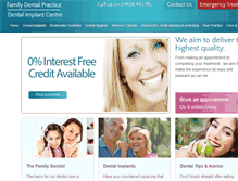 Tablet Screenshot of familydentalpractice.com